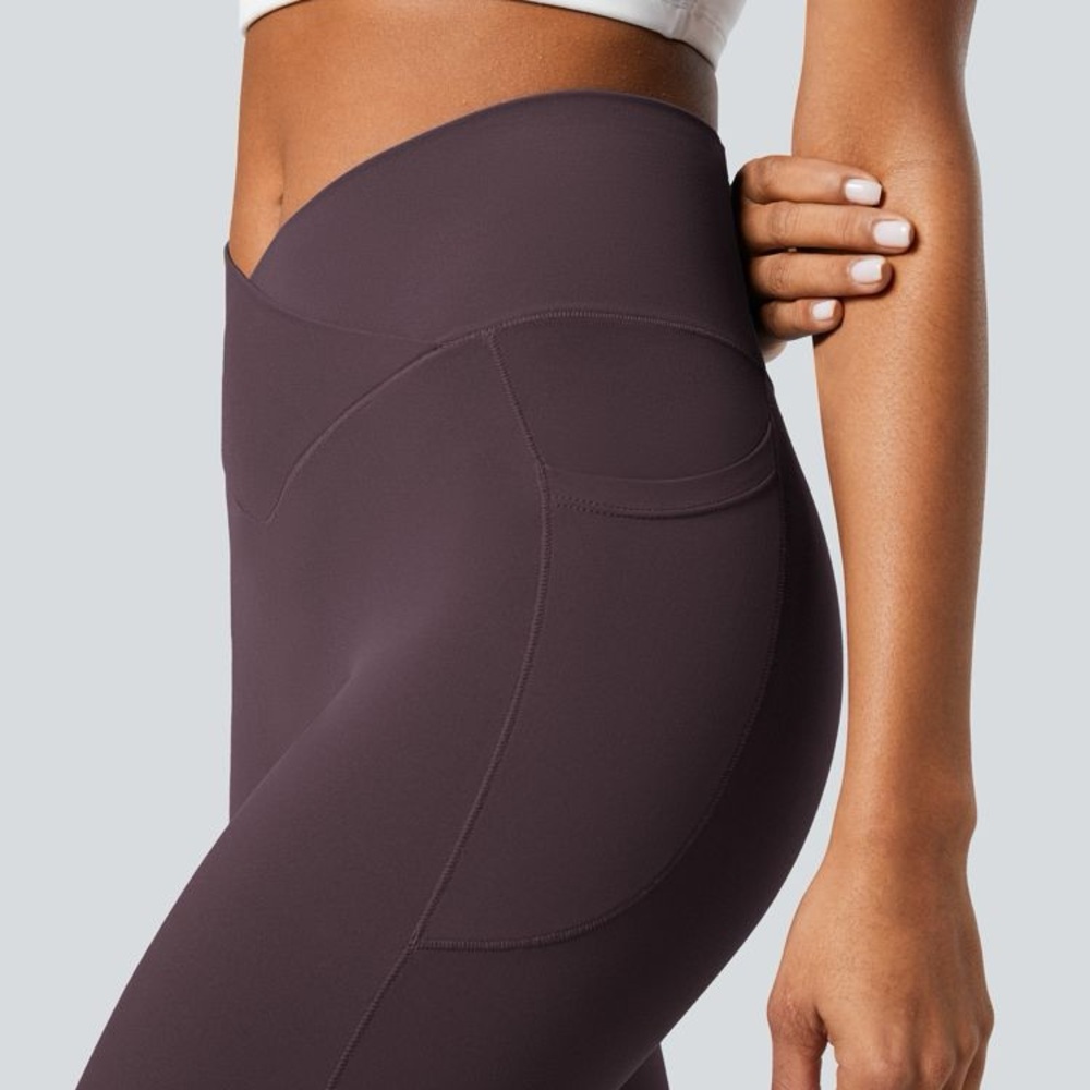 Halara Softlyzero Crossover Pocket Plain Leggings… - image 5